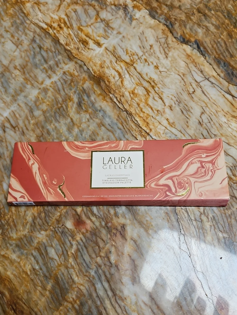 Laura Geller Terracotta Marble Eyeshadow Palette - Coral Orange